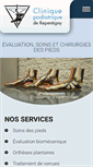 Mobile Screenshot of cliniquepodiatriquederepentigny.com