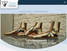 Tablet Screenshot of cliniquepodiatriquederepentigny.com